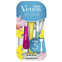 Станок для бритья Gillette Venus Tropical женский одноразовый 3 лезвия 3 шт