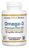 Омега-3 100 капс (США) California Gold Nutrition Omega-3 Premium Fish Oil