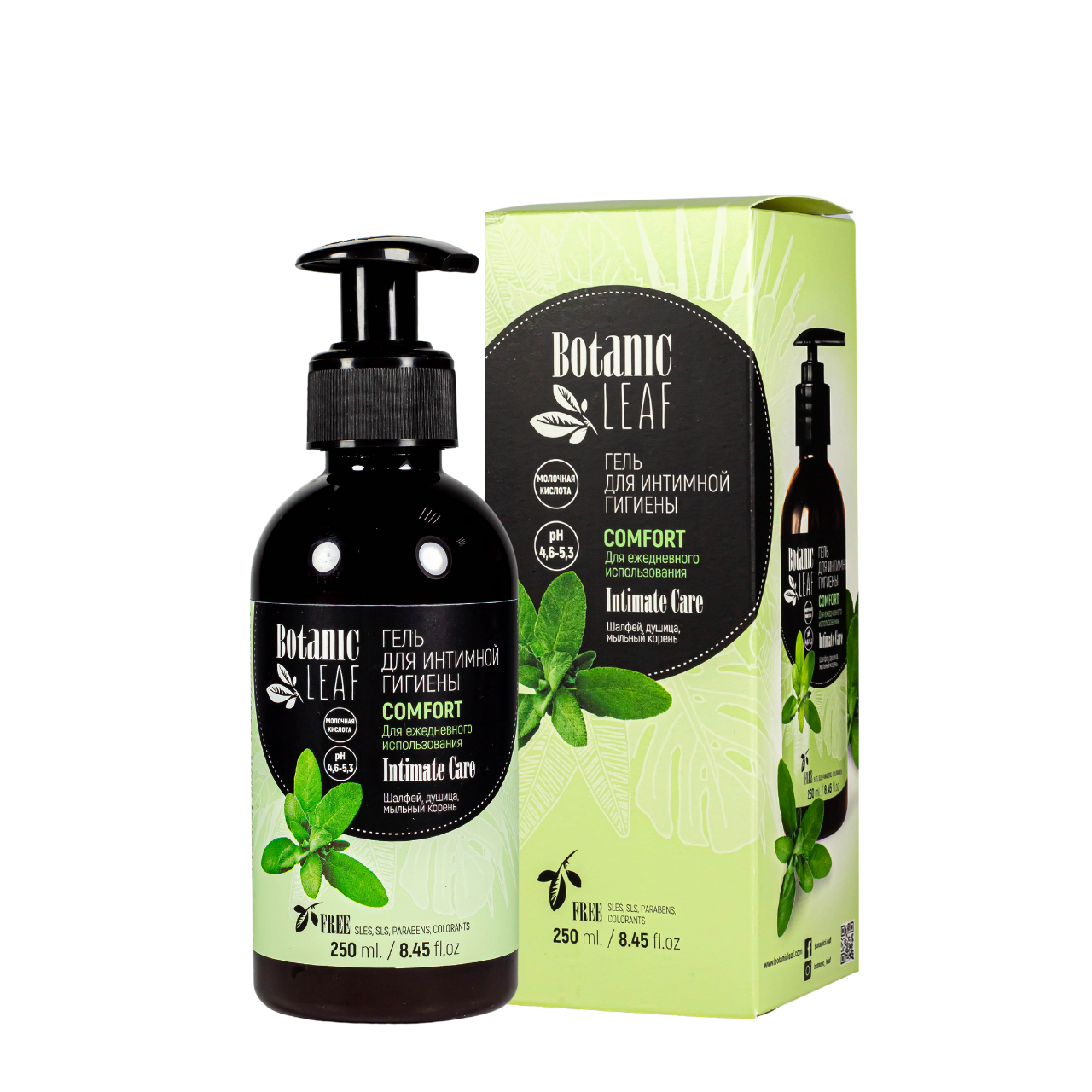 Гель для інтимної гігієни Botanic Leaf Comfort для щоденного використання