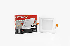 Світлодіодний світильник ETRON Decor 1-EDP-675 9W 4200K ІР40 квадрат