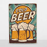 Дерев'яний Постер Beer cold, фото 6