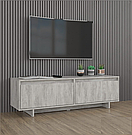 Сучасна тумба під ТВ із двома місткими висувними ящиками з ДСП Комод для телевізора 140 см, фото 3