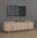 Сучасна тумба під ТВ із двома місткими висувними ящиками з ДСП Комод для телевізора 140 см, фото 5