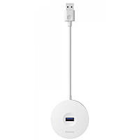 USB-Хаб Baseus Round Box USB to USB 3.0 + 3USB 2.0. white