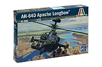 AH-64 D APACHE LONGBOW. Сборная модель вертолета в масштабе 1/72. ITALERI 080