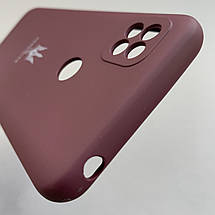 Чохол для Xiaomi Redmi 9С чохол з Гербом України на телефон сяомі редмі 9с бордовий h8b, фото 5