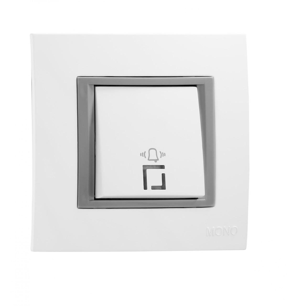Кнопка дзвінкова Mono Electric, MONTE (білий)
