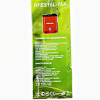 REDFOX Акумуляторний обприскувач RFES16-15А (16л, 12В/15 Аг, тиск 4.5-5.5 Бар, 3,1л/хв), фото 5