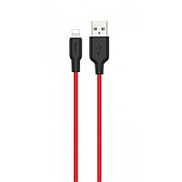 Кабель Hoco X21 Plus Silicone Lightning (2m) black/red