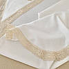 Крижма трикотажна для хрещення "Янгол" Інтерлок Молочний/Золото 75х80 см BetiS, фото 3