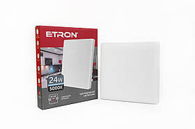 Світлодіодний світильник ETRON Decor 1-EDP-664 24W 5000К ІР20 квадрат
