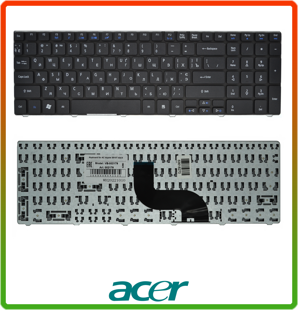Клавіатура ACER Aspire 5742G 5742Z 5742ZG 5745DG, фото 1