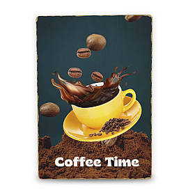 Дерев'яний Постер Час На Каву