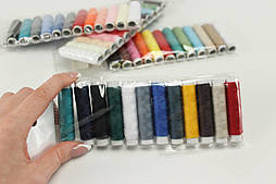 Набір ниток для шиття 12 шт. різних кольорів по 50 ярдів № БН-06