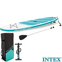 Дошка для SUP серфінгу Intex SUP-БОРД 68242 Блакитна (320-81-15см) | Надувна дошка для серфінгу