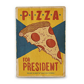 Дерев'яний Постер Pizza