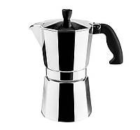 Кофеварка гейзерная алюминиевая Vinzer (Винзер) Moka Espresso 360 мл на 9 чашек (89387)