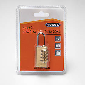Замок навісний TOKOZ DELTA 20/4 CODE NR 21мм 4мм