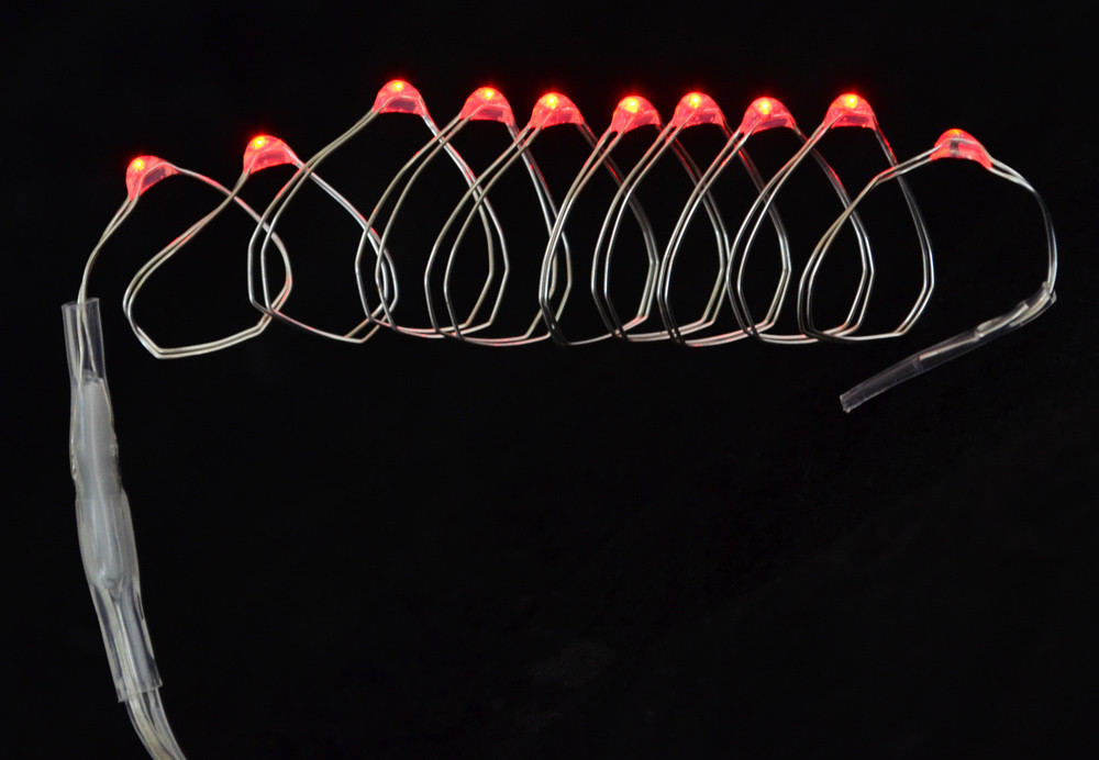 Електрогірлянда Yes Fun LED-нитка 10 ламп червона 055 м 1 реж.мигання серебрян.пров код: 801103