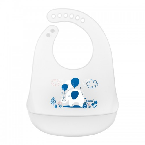 Силіконовий нагрудник Слон Akuku A0506, фото 1
