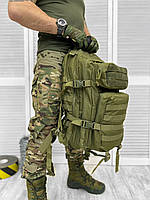 Армейский штурмовой рюкзак Silver Knigh 45л олива , тактический рюкзак хаки 45л устойчивый к разрывам