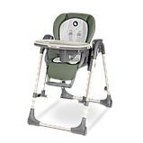 Стілець для годування з функцією гойдалки Lionelo LAURICE GREEN OLIVE, фото 2