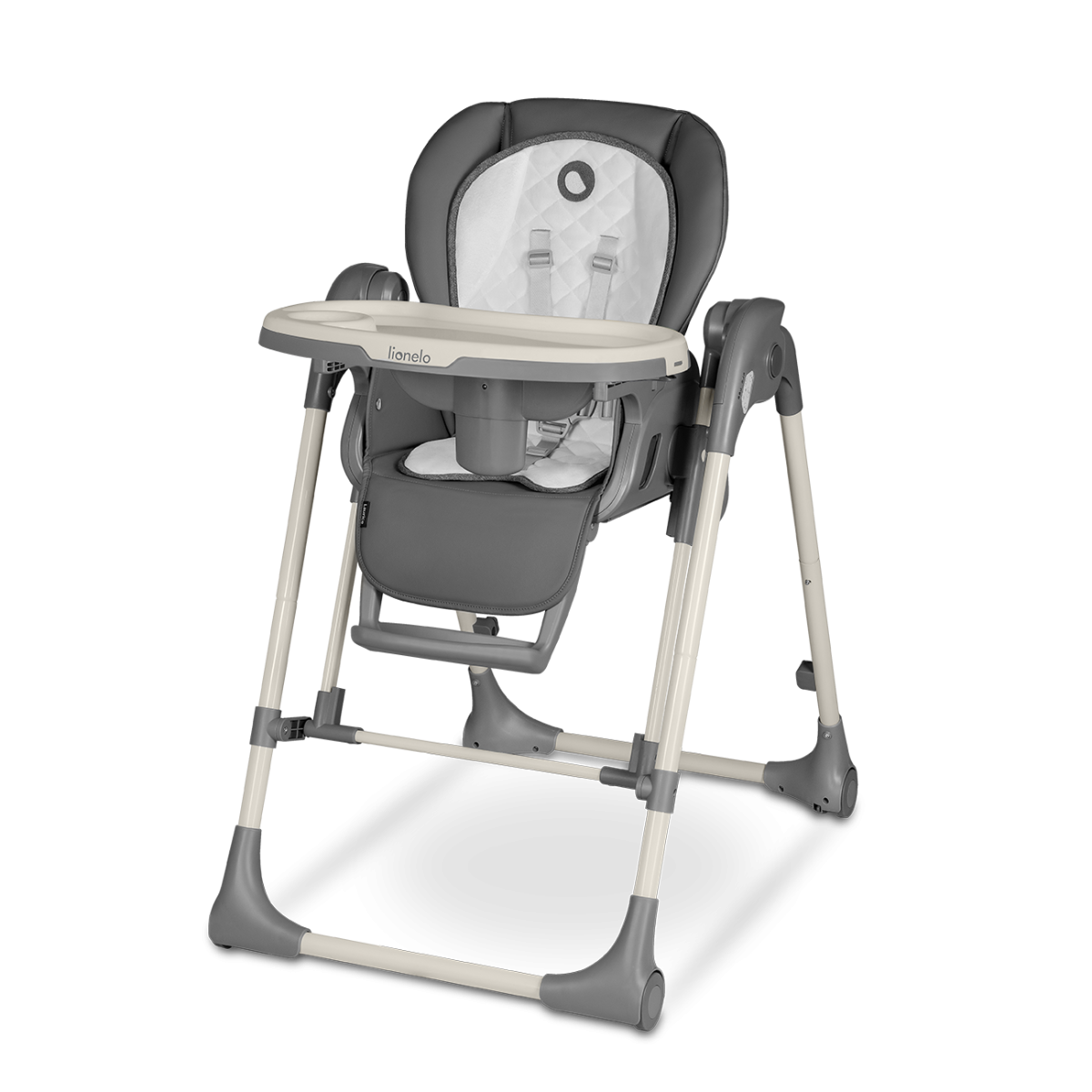 Стілець для годування з функцією гойдалки Lionelo LAURICE GREY STONE, фото 1