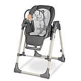 Стілець для годування з функцією гойдалки Lionelo LAURICE GREY STONE, фото 5
