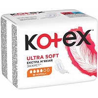 Прокладки Kotex Ultra Soft Normal 4 капли 10шт.