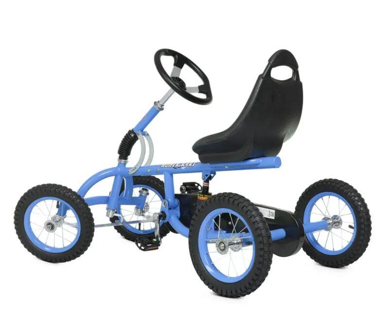 Детский велокарт красный BAMBI, веломобиль уличный с регулировкой сиденья, машина педальная для ребенка синяя - фото 7 - id-p1854630444