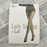 Колготы женские капроновые LADY SABINA р.2 LS PISELLI 40 DEN NERO (черные) точки 30034815