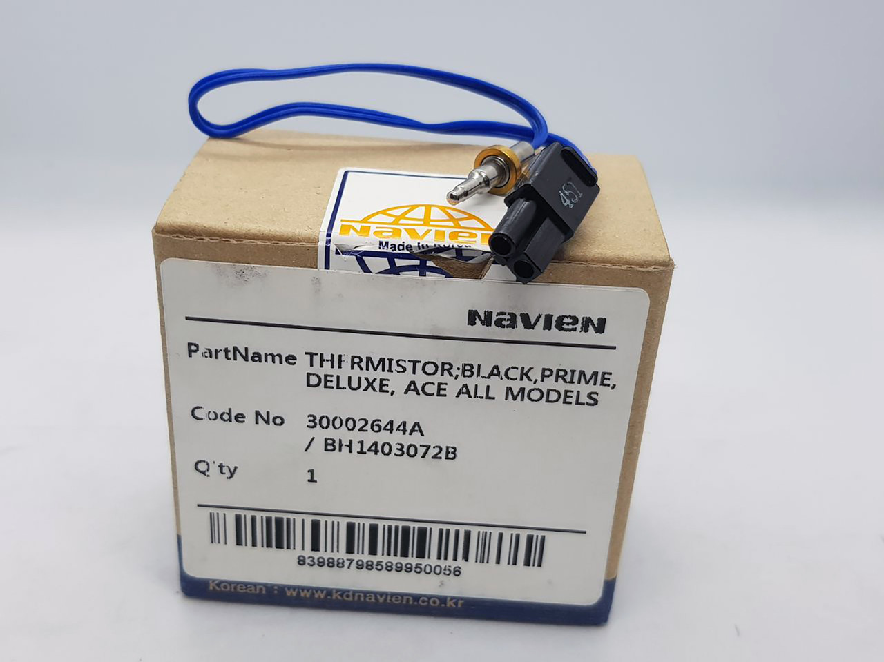 Датчик температури газового котла Deluxe 13-40K, Deluxe Coaxial 13-30K, Ace 13-40K, Ace Coaxial 13-30K, Atmo 13-24A(N) 30002644A
