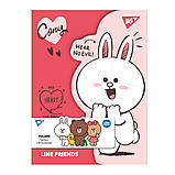 Папка-органайзер YES А4 з клапаном на липучці Line Friends. Cony (492104), фото 2