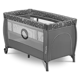 Манеж Lionelo STEFI PLUS GREY WHITE