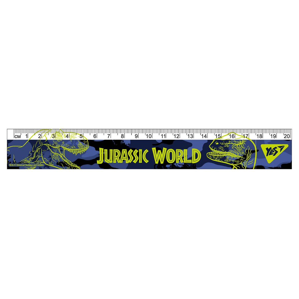 Лінійка YES 20 см Jurassic World (370583)