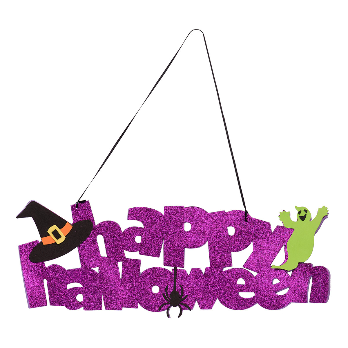 Декор Yes Fun Хелловін Happy Halloween 61*20 см ЕВА гліттер (973705)