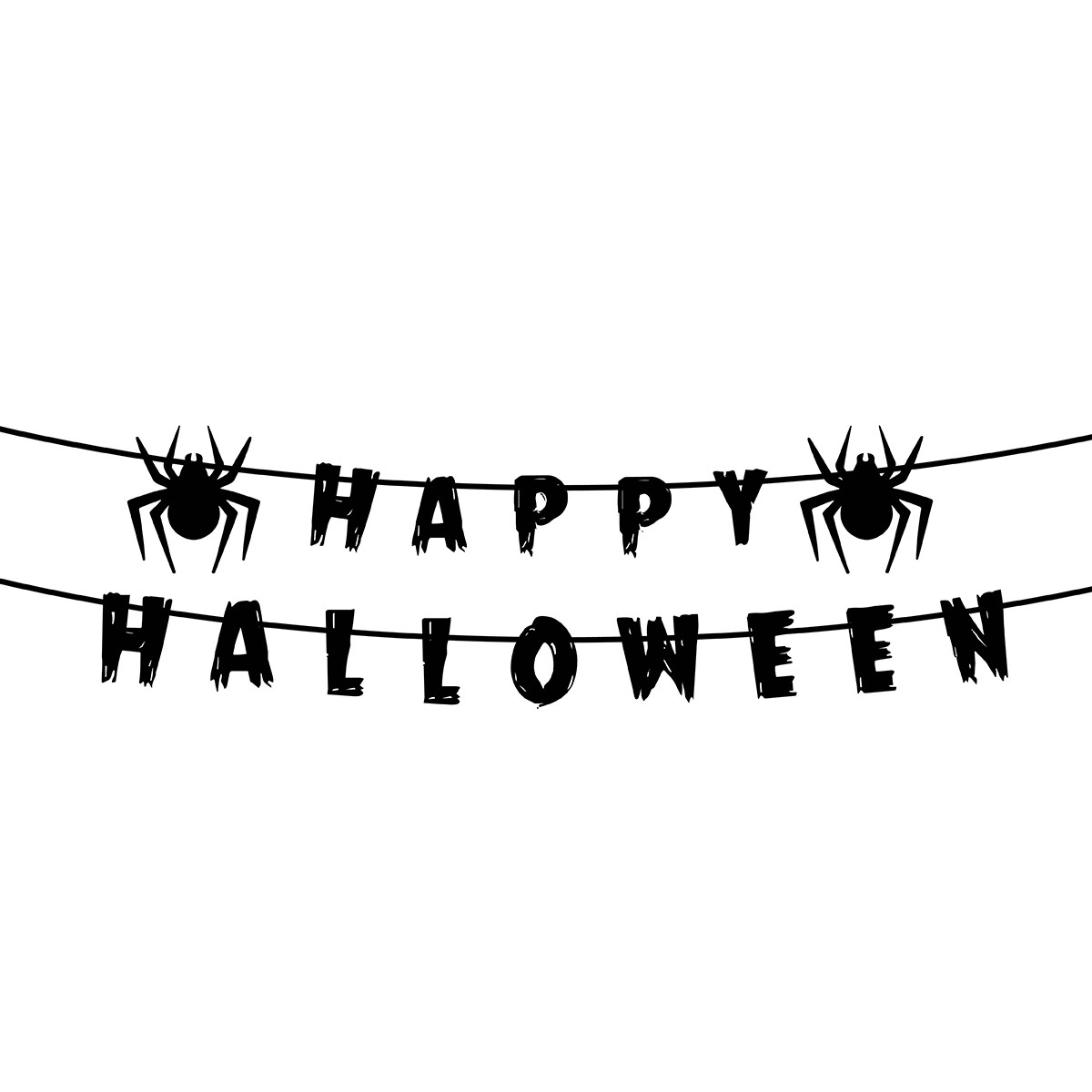 Гірлянда-розтяжка пап. Yes Fun Хелловін Happy Halloween 3м (973646)