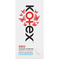 Щоденні гігієнічні прокладки Kotex Ultraslim Deo, 20 шт.