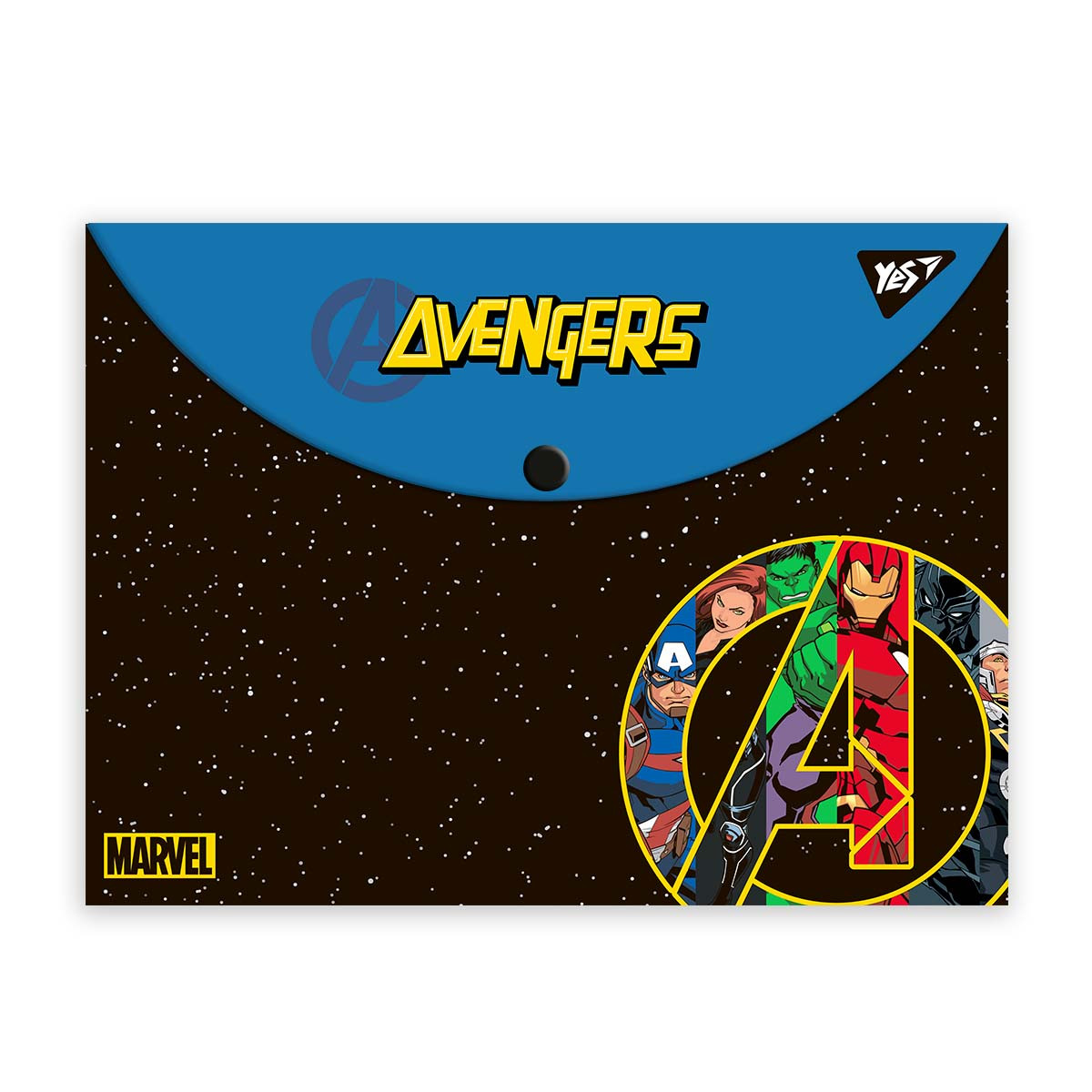 Папка-конверт на кнопці YES А4 Marvel.Avengers (492018)