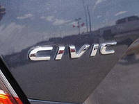 Шильдик эмблема надпись на багажник HONDA CIVIC Хонда Сивик цвет хром