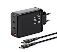 Мережевий зарядний пристрій McDodo [CH-0771] GaN 120W + C-Cable 100w Convergence Series