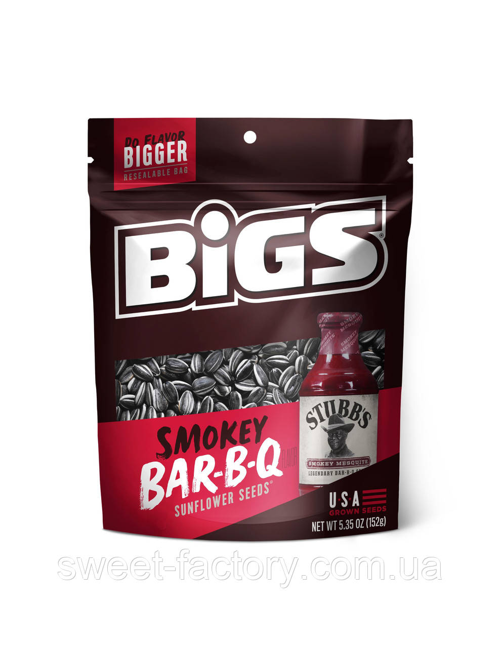 Семечки Bigs Tangy BBQ Sunflower Seeds 152g, фото 1
