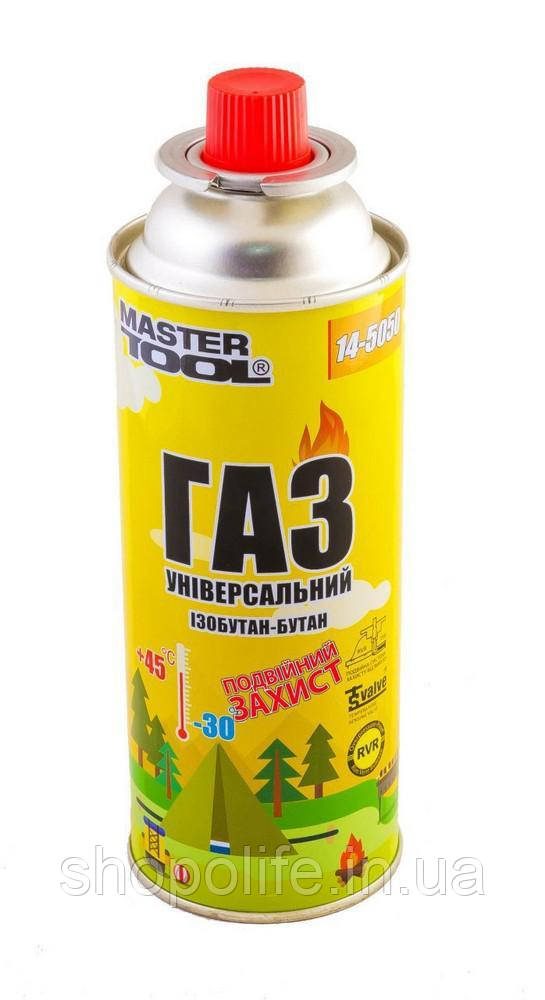 Газ бутан MASTERTOOL "УНІВЕРСАЛЬНИЙ" 220 г 14-5050 SPL, фото 1