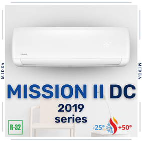 серія MISSION II inverter (2019) кондиціонери Midea (до -25 °C)
