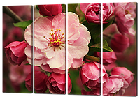 Модульная картина Interno Эко кожа Цветы сада 94х64см (А466S)