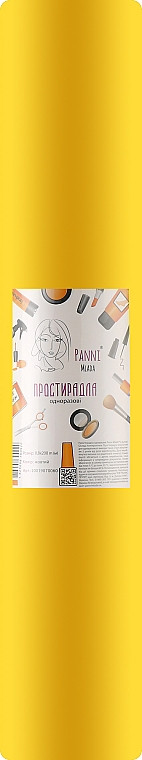 Простирадла одноразові 0.8х200 м у рулоні, спанбонд, Panni Mlada. Колір: жовтий