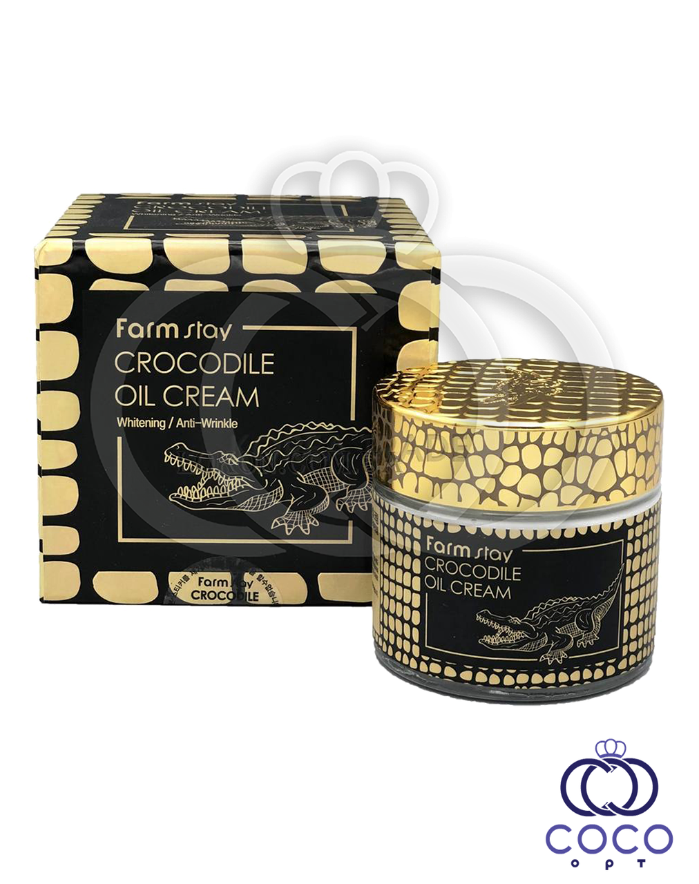 Крем для обличчя з крокодиловою олією Farm Stay Crocodile Oil Cream 70 g ( УЦІНКА )