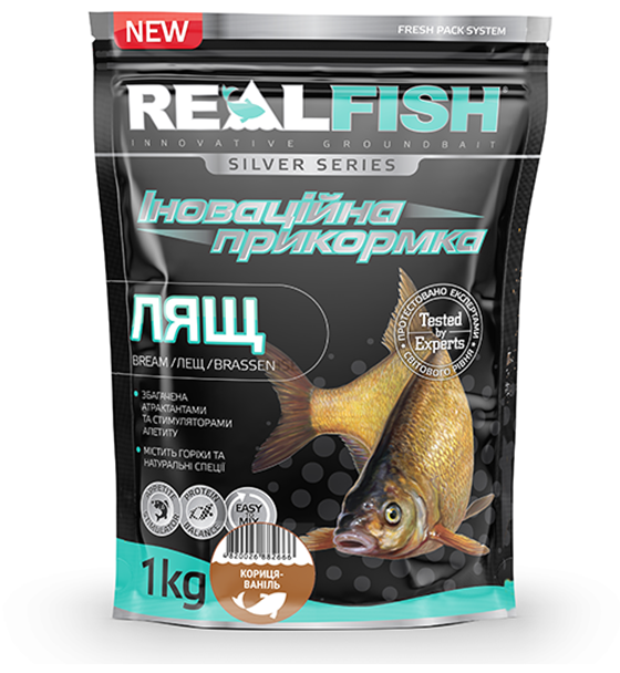 Прикормка Realfish Лящ Кориця-Ваніль 1кг, фото 1