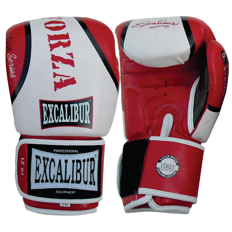 Боксерські рукавиці Excalibur Forza 550-05/12 12 унцій червоний/білий