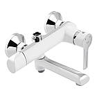 Душова система для ванни + змішувач на умивальник + кран для кухні Qtap з латуні білий, фото 2